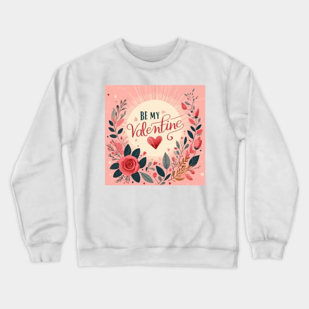 Be my Valentine Crewneck Sweatshirt by Inkonic lines